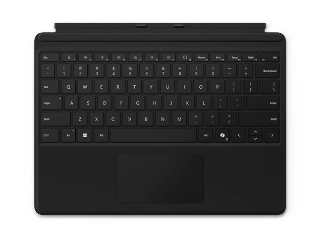 Microsoft Surface Pro Keyboard - Keyboard - with touchpad - backlit - QWERTY - English - black - for Surface Pro 8,9,10 and 11 for Business